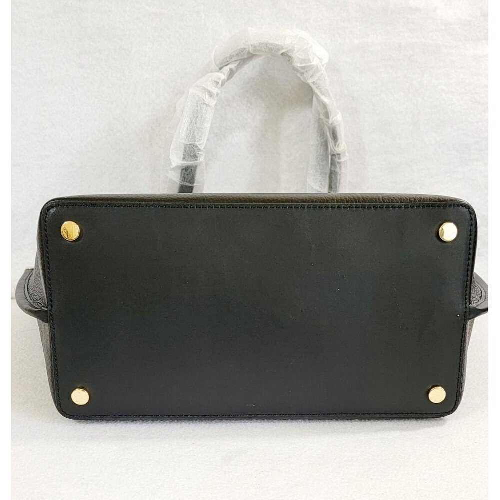 Michael Kors Jane Womens Black Large Tote Pebbled Leather Bag Shoulder Strap NWT - Picture 4 of 10